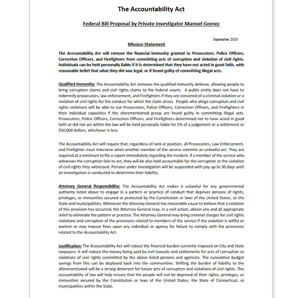 A document about the accountability act