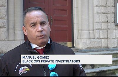 Private investigator Manuel Gomez on the news